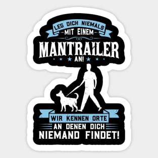 Search Dog Found Dog Tracking Dog Mantrailer Sticker